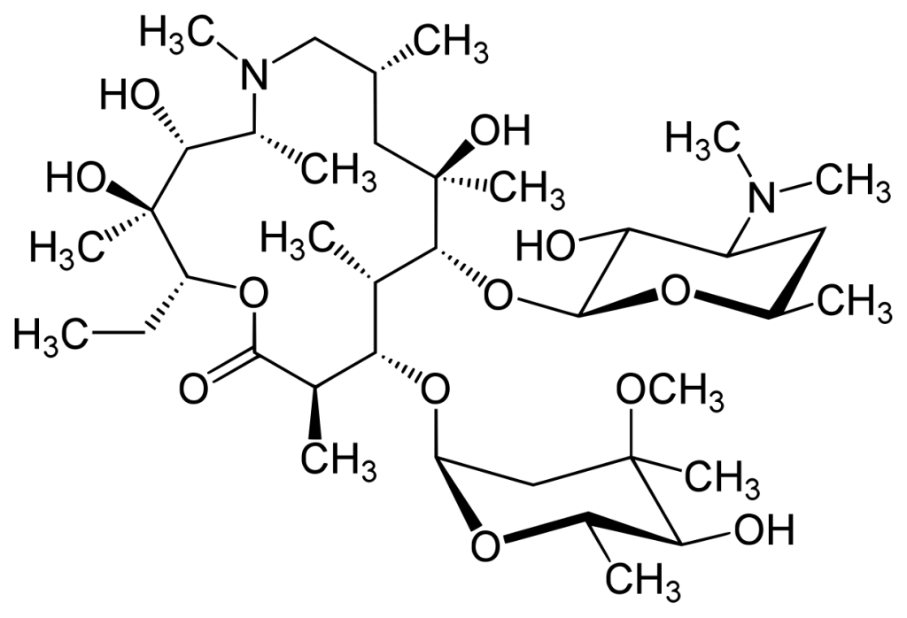 Azithromycin structure