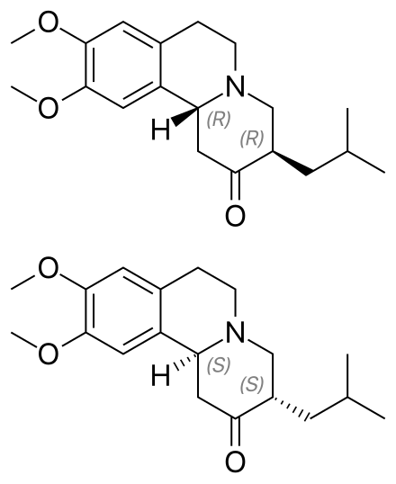Tetrabenazine Structure