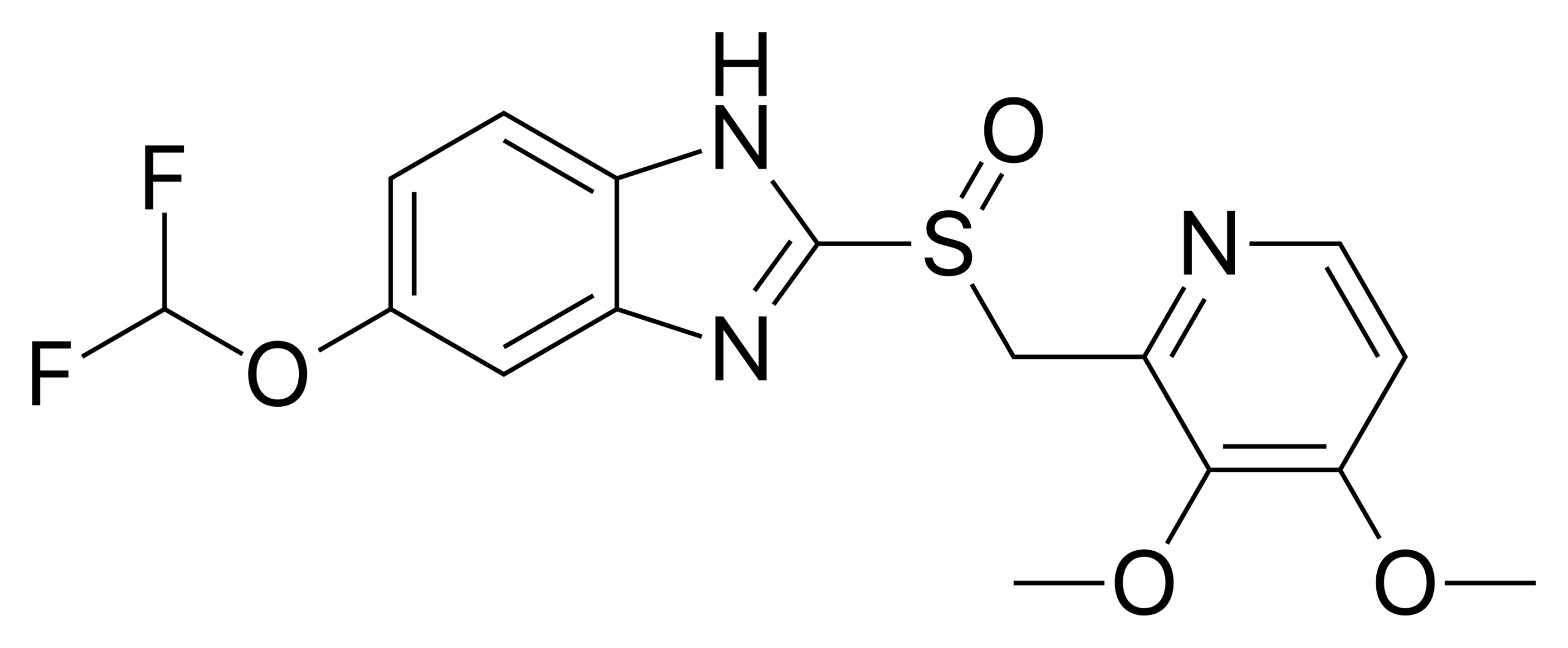 Pantoprazole Structure